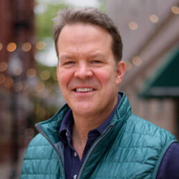 Portrait of Lewis Payne, Board President of the Downtown Charleston Business Improvement District.